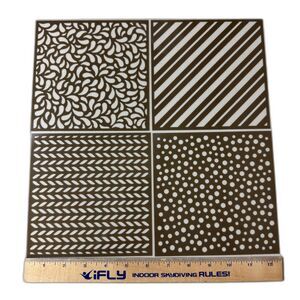 Stampin Up Seasonal Decorative Masks Leaf Stripe Chevron Polka Dot Stencil Craft